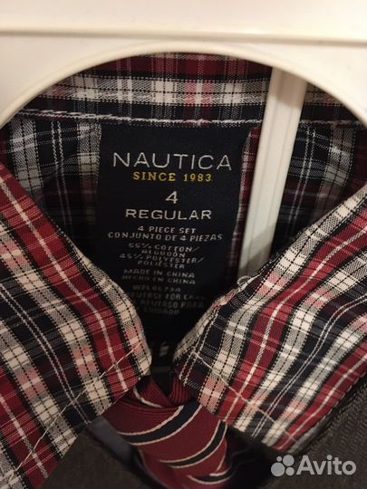 Nautica новый костюм р 104/110 с рубашкой галстук