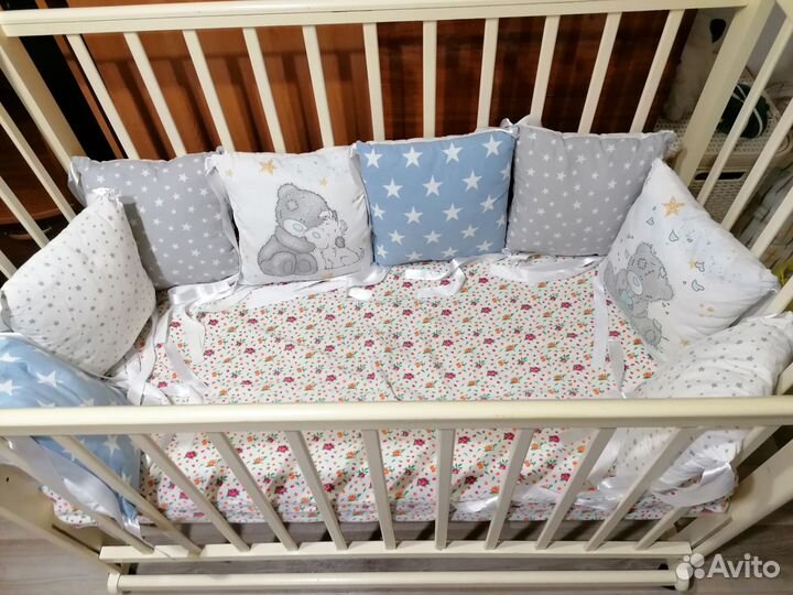 Бортики подушки в детскую кроватку