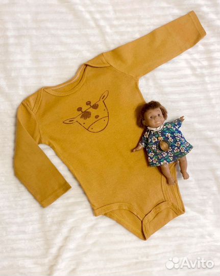 Детские боди с рукавом, 3шт