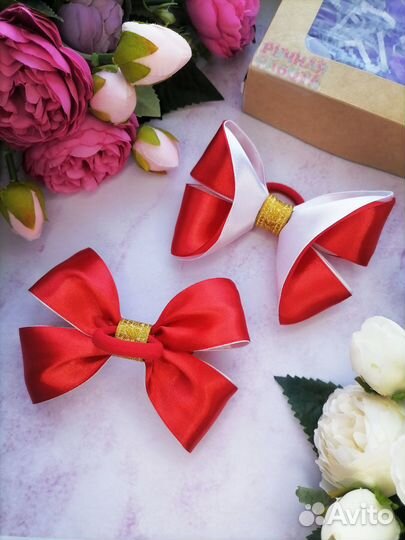 Бантики для девочки цена за 2 шт