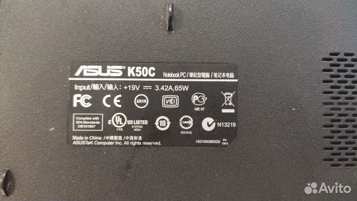 Ноутбук asus K50C