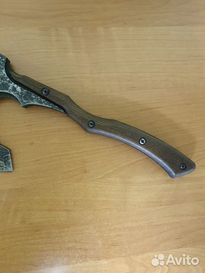 Кованый топорик для мяса усиленный сталь 45