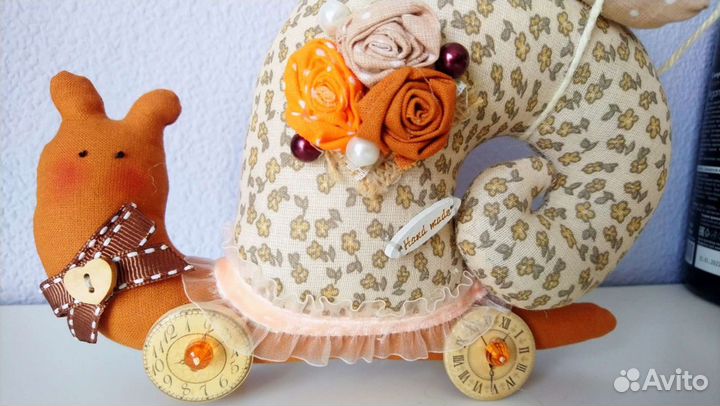 Кукла тильда улитка ручной работы