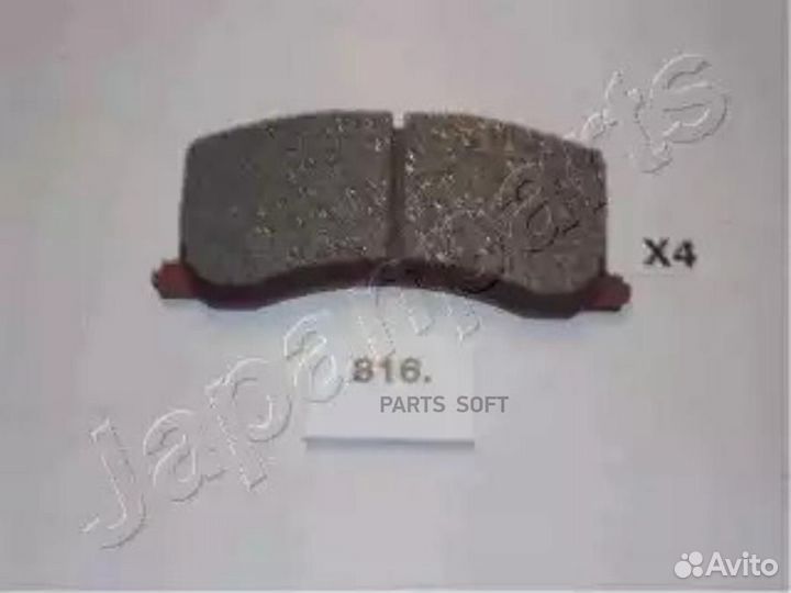 Japanparts PA816AF Колодки тормозные передние