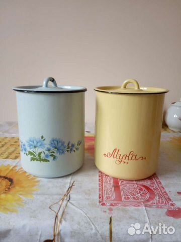 Эмалированная ёмкость для чыпучих продуктов