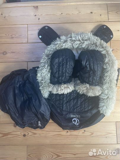 Stokke аксессуары: зонт, зимний кит, накидка