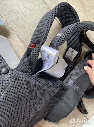Эргорюкзак кенгуру Babybjörn антрацит one air mesh