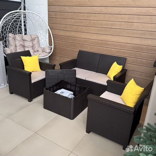 Комплект садовой мебели Ergo Rattan 4 set