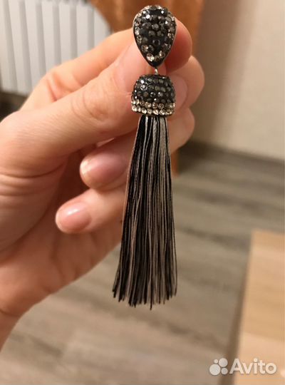 Серьги кисточки