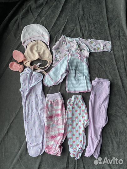 Детские вещи пакетом для девочек от 56
