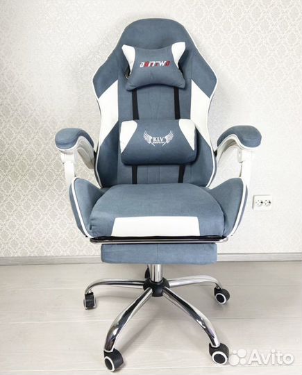 Компьютерное кресло из ткани