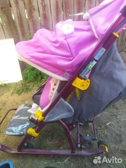 Детские санки коляска ника