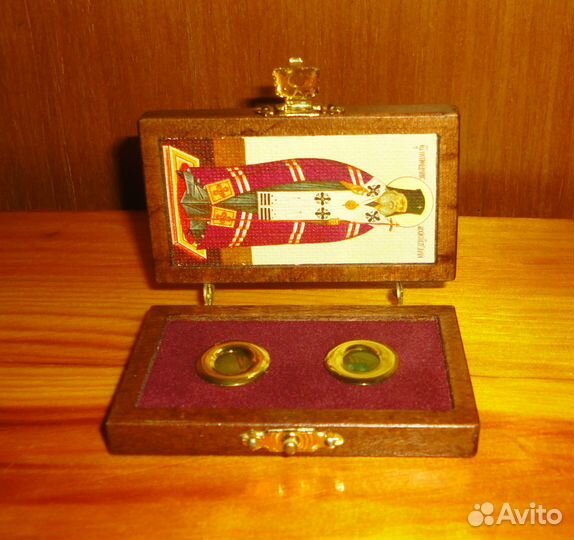 Складень, икона с мощевиками. Лука Крымский