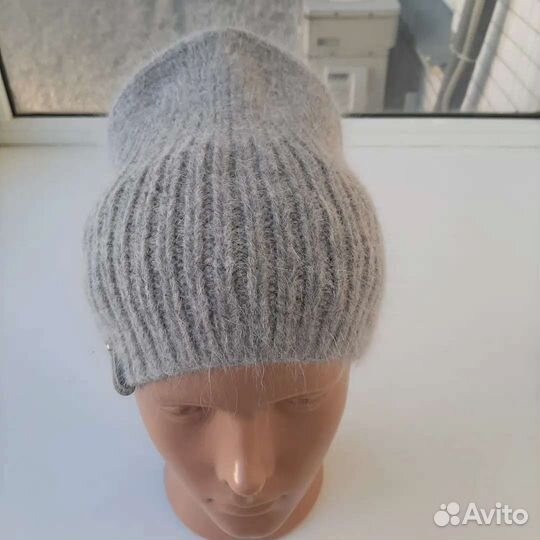 Шапка Бини. Пух норки. Женская