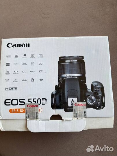 Зеркальный фотоаппарат Canon 550d kit 18-135