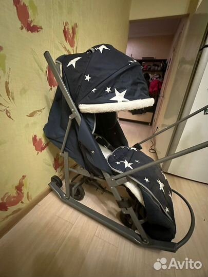 Детские санки с колесами