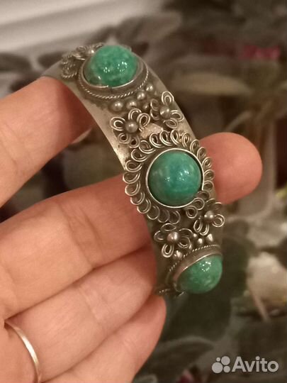 Браслет амазонит винтаж