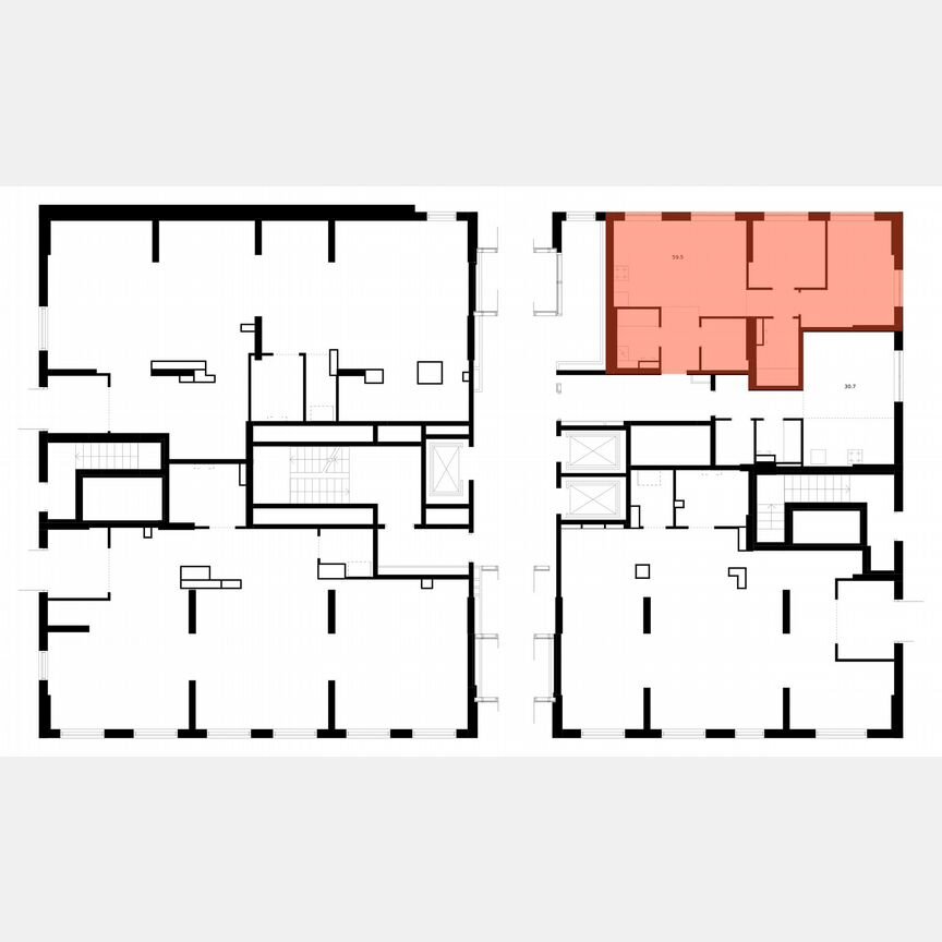2-к. квартира, 59,5 м², 1/24 эт.