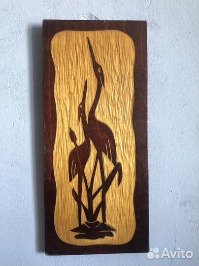 Панно картина на фанере винтаж СССР