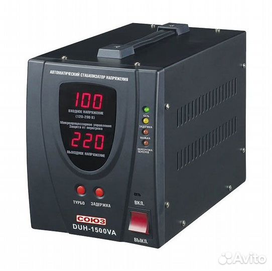 Стабилизатор напряжения союз DUH-1500VA
