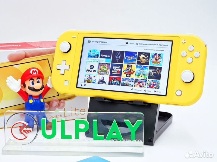 Nintendo Switch Lite (Yellow) прошитый + 128Gb