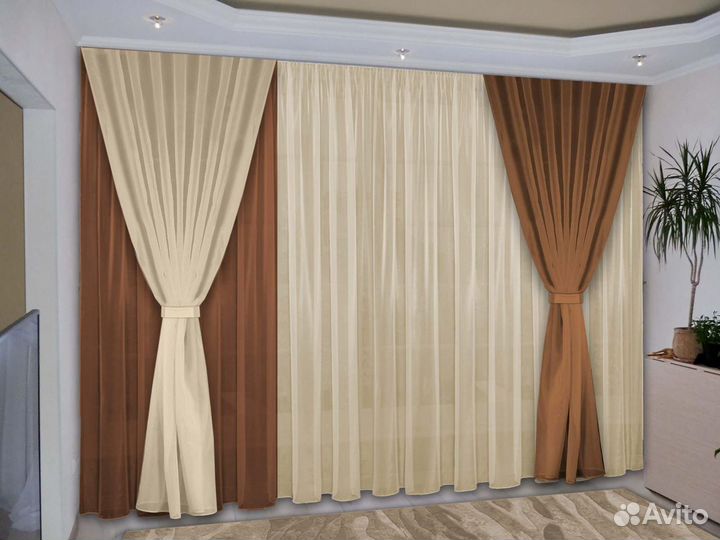 Обработка и пошив штор