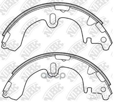 Колодки тормозные барабанные задние NiBK FN2285