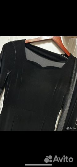 Платье женское велюр