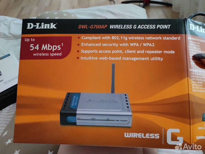 Wi-Fi роутер D-link DWL-G700AP