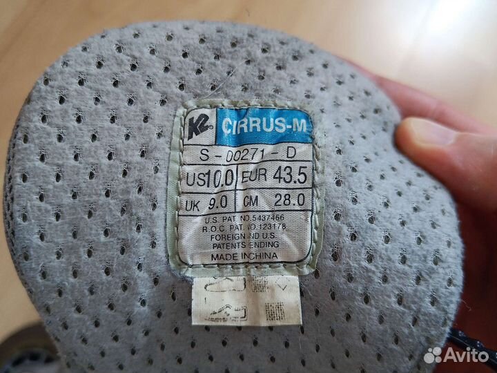 Роликовые коньки K2 Cirrus M 43 размер 28 см