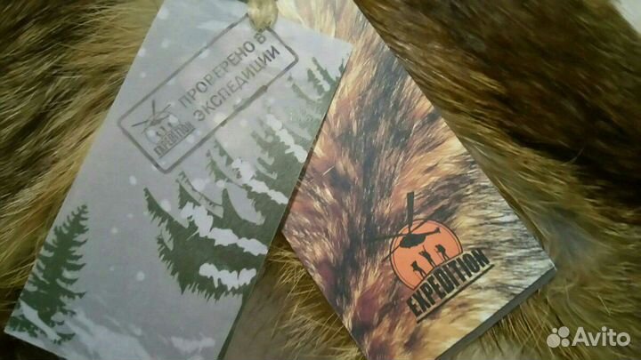 Варежки из натур меха лиса