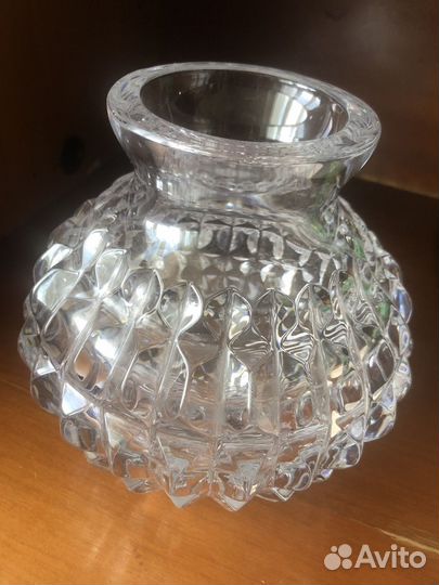 Большая хрустальная ваза для цветов