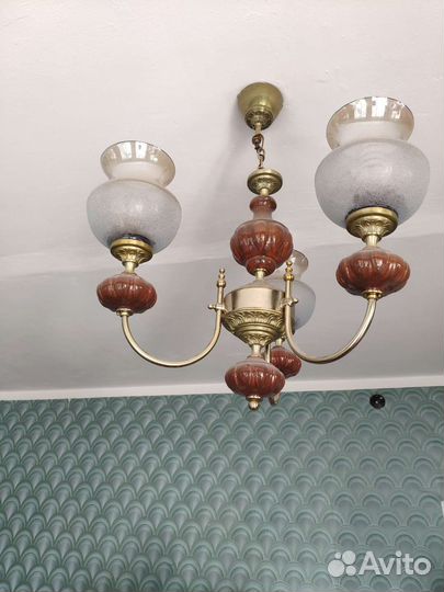 Люстра СССР, Польша. Винтаж, раритет, ретро