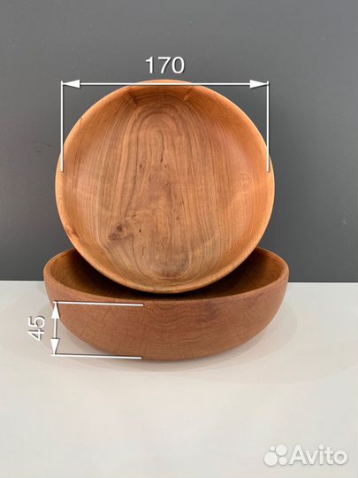 Тарелка из дерева 2 шт