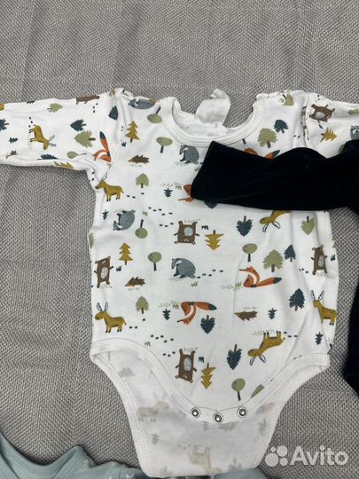 Слипы и боди пакетом для мальчика 74