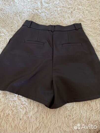 Шорты экокожа
