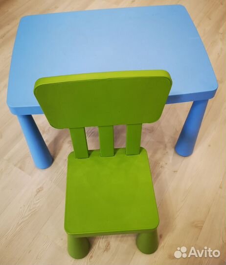 Детский стол и стул IKEA