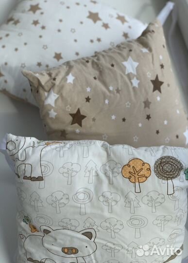 Бортики, постельное белье в кроватку