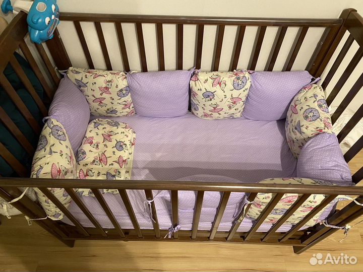 Бортики в детскую кроватку бу