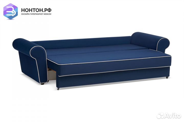 Диван еврокнижка Прованс 3-х местный темно-синий
