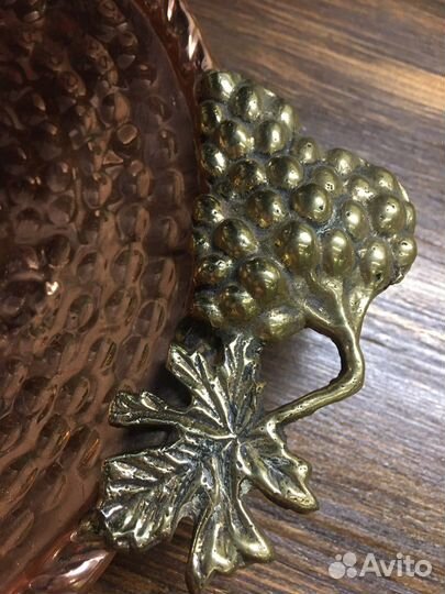 Ваза для фруктов бронза