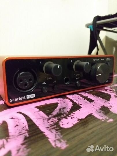Внешняя звуковая карта focusrite solo 3rd