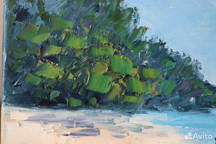 Картина маслом морской пейзаж