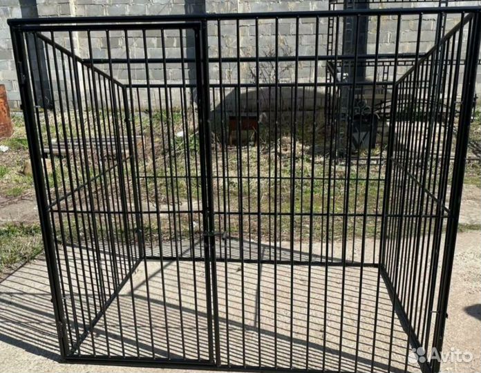 Новый готовый вольер метал прутья с доставкой