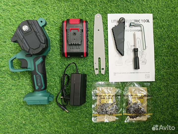 Пила цепная аккумуляторная + доп. цепь