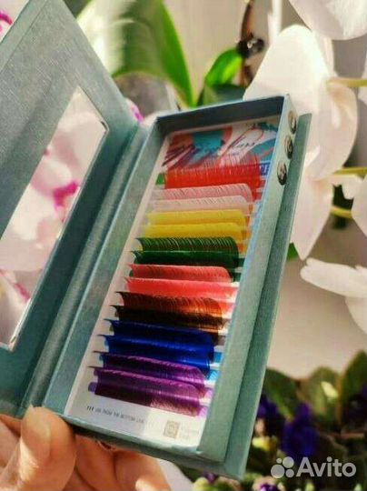 Ресницы для наращивания цветные