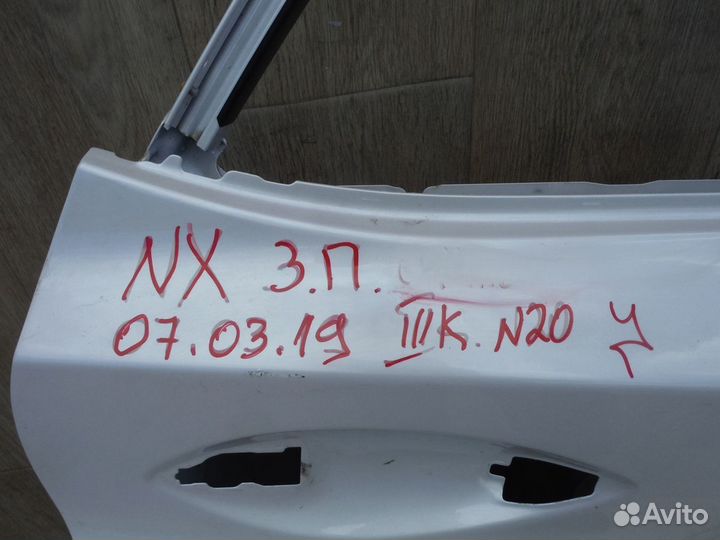 Дверь задняя правая (№20) Lexus NX 2015