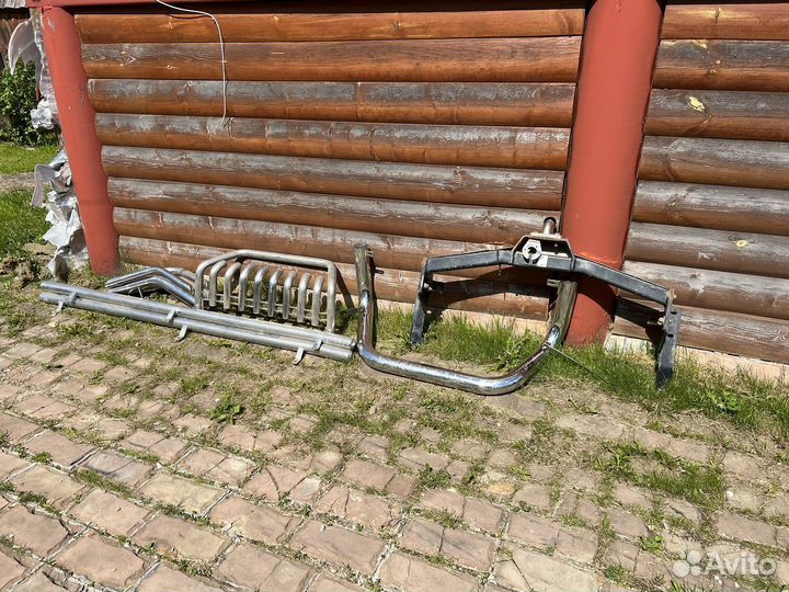 Защита бамперов и порогов на nissan patrol