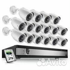 Комплект видеонаблюдения AHD-камер 16