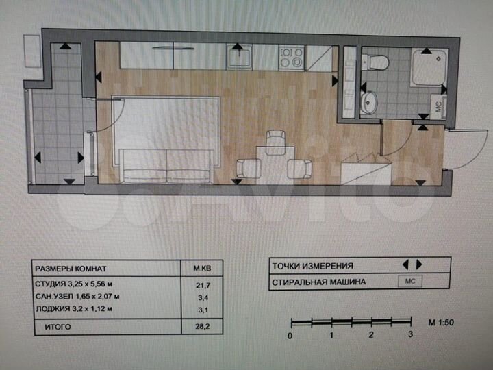 Квартира-студия, 30 м², 15/18 эт.